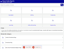 Tablet Screenshot of doverindiaexports.com